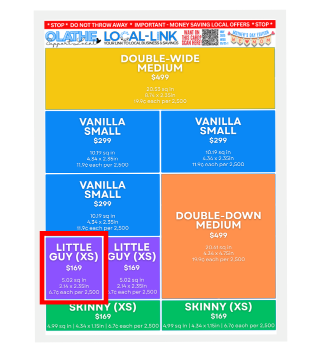 Skinny Ad Size Preview